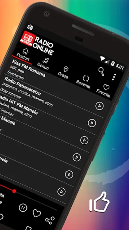 Radio Online România: Live FM for Android - Access All Romanian Stations