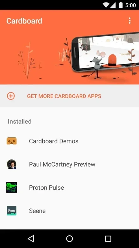 Cardboard for Android: Immersive VR Experiences