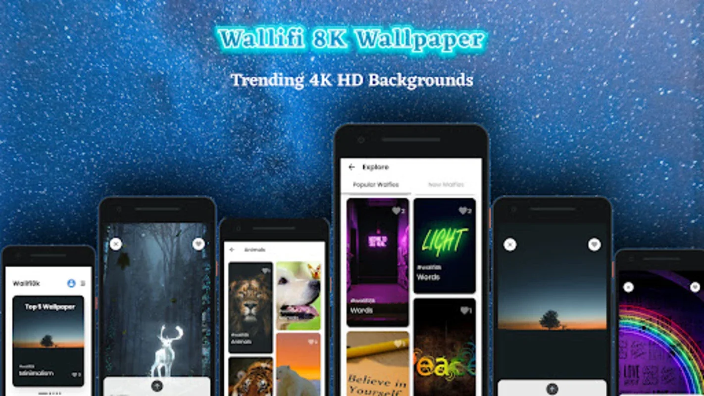 Walfy for Android - Get Premium 4K/8K Wallpapers