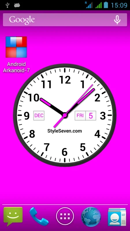 Analog Clock Widget Plus-7 for Android: Customizable Timepiece