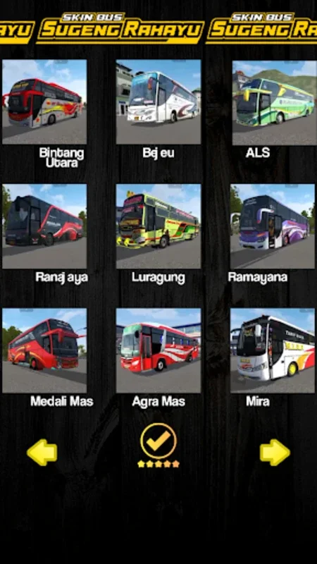 Skin Bus Sugeng Rahayu for Android - Enhance Your Simulator