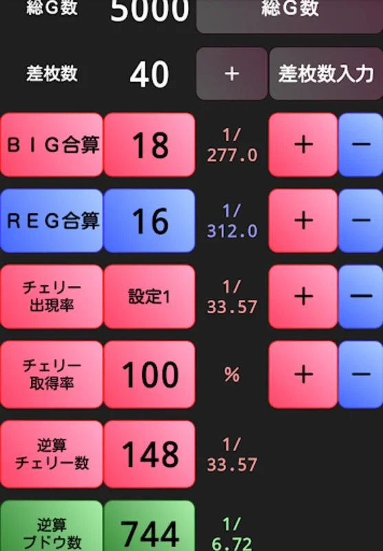 ジャグラー設定判別＋カウンター for Android: 便利なツール