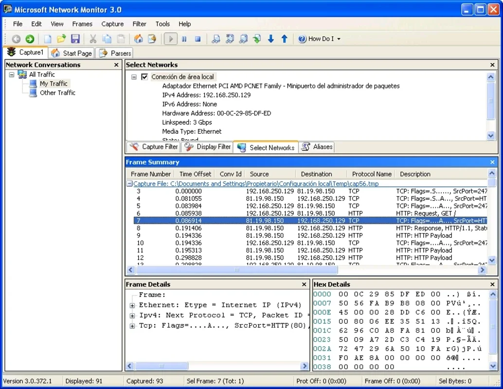 Microsoft Network Monitor for Windows - Analyze Network Traffic