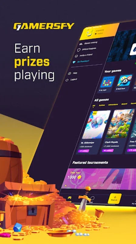 Gamersfy: Win prizes playing on Android - Download the APK