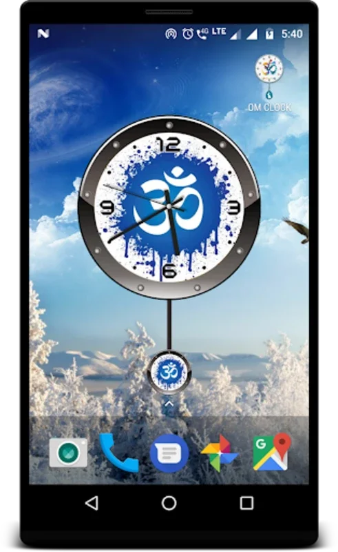 OM CLOCK for Android: Spiritual and Customizable Wallpaper