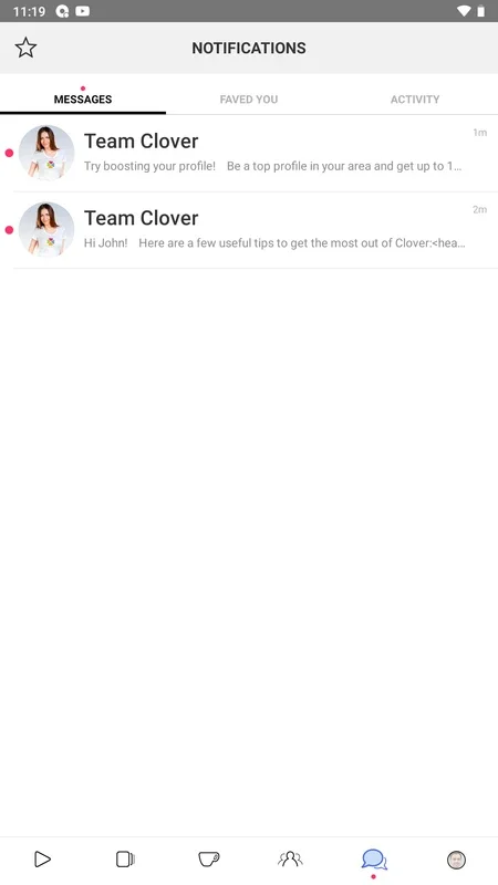 Clover for Android - Find Dates Easily