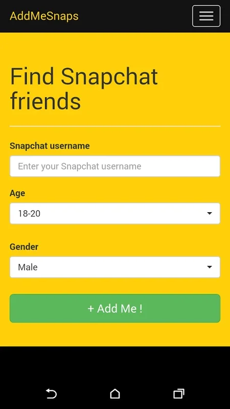 AddMeSnaps for Android - Expand Your Snapchat Connections