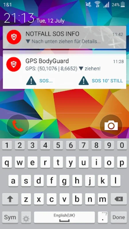 SOS emergency 'GPS BodyGuard' for Android - Personal Safety at Your Fingertips