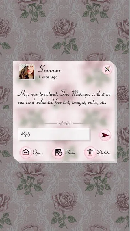 Rose for Android - Enhance Your GO SMS