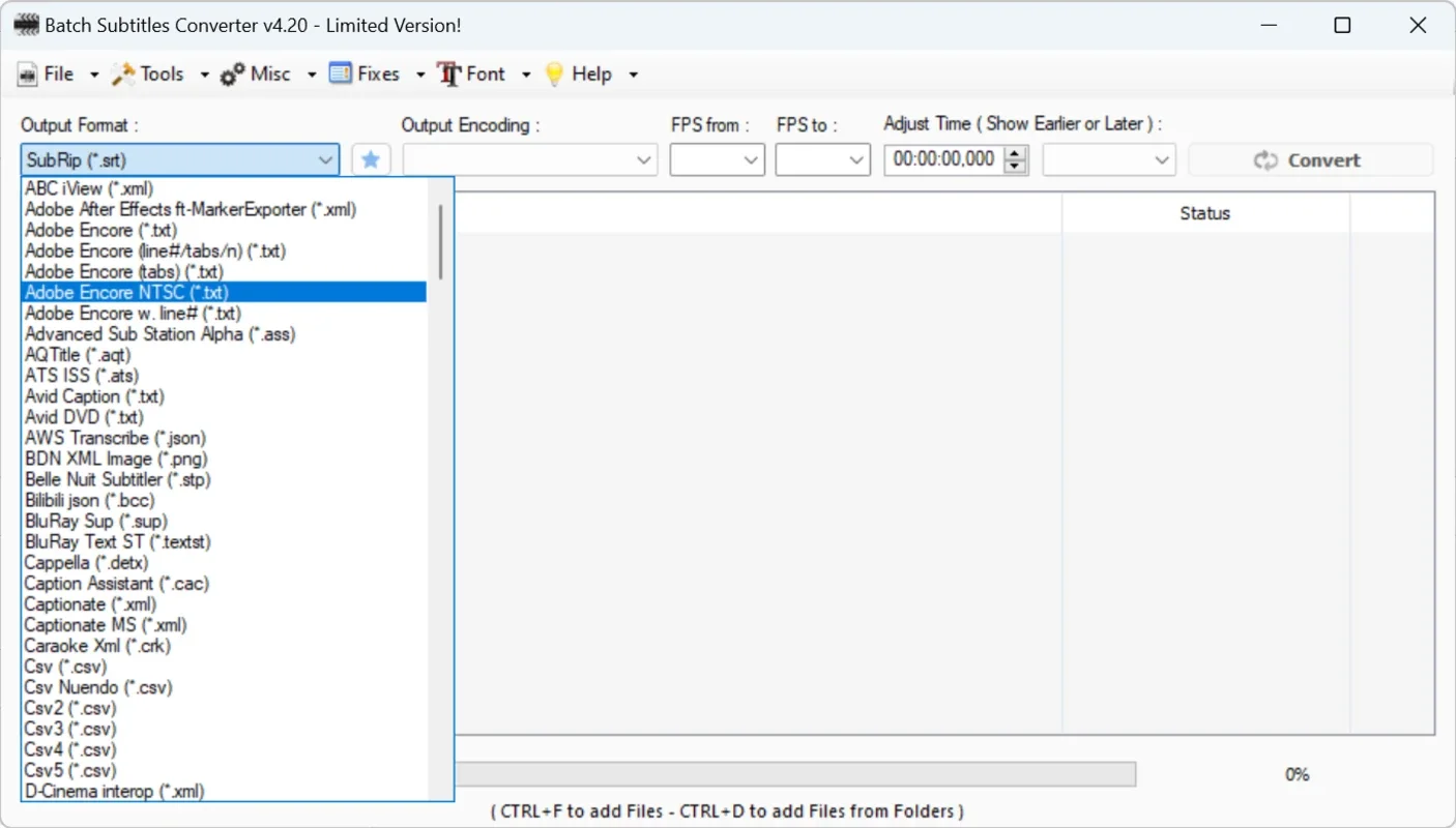 BatchSubtitlesConverter for Windows - Free Download from AppHuts
