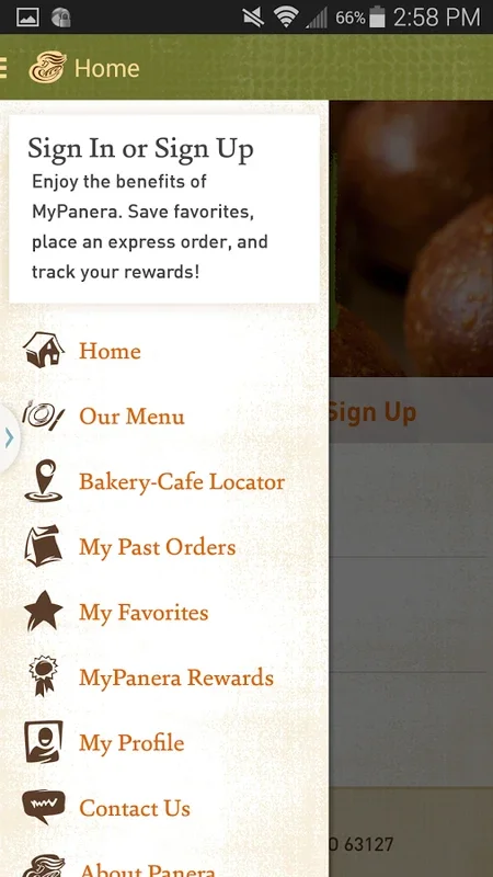 Panera Bread for Android: Find Stores and Order Food