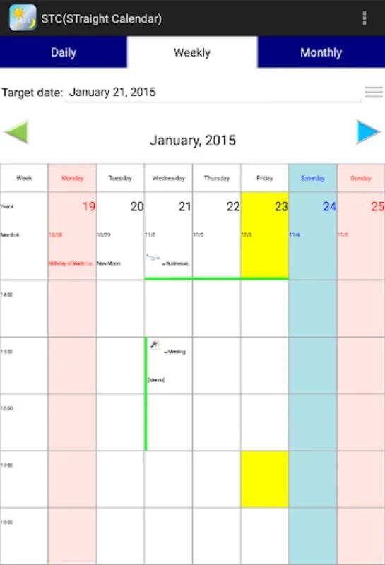 StraightCalendar for Android: Comprehensive Schedule Management