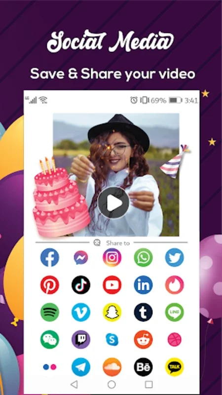 Birthday Video Maker for Android - Download the APK from AppHuts