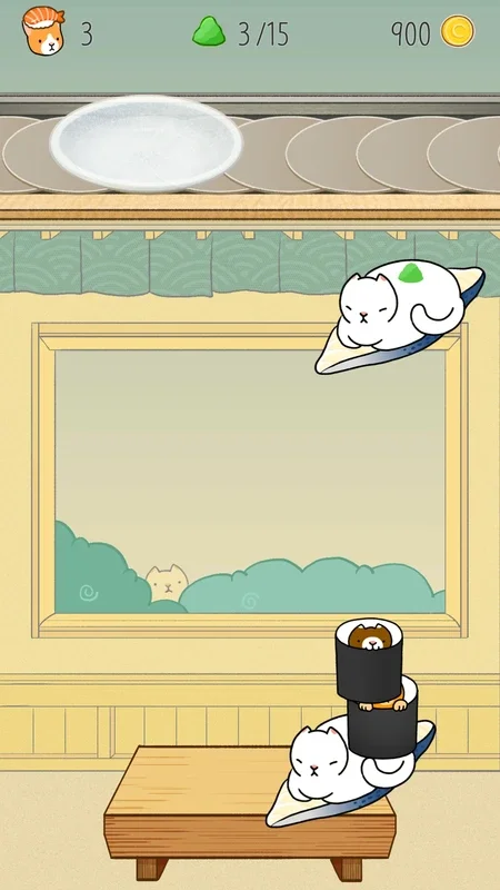 Neko Sushi for Android - Build the Tallest Sushi Tower