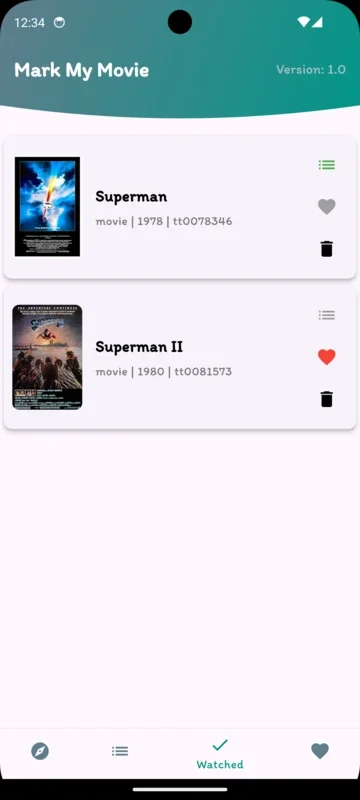 Mark My Movie for Android - Manage Your Favorite Movies