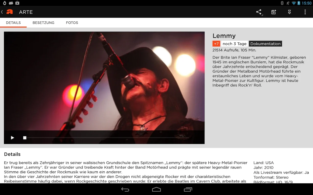 ARTE for Android - Explore European Arts and Culture