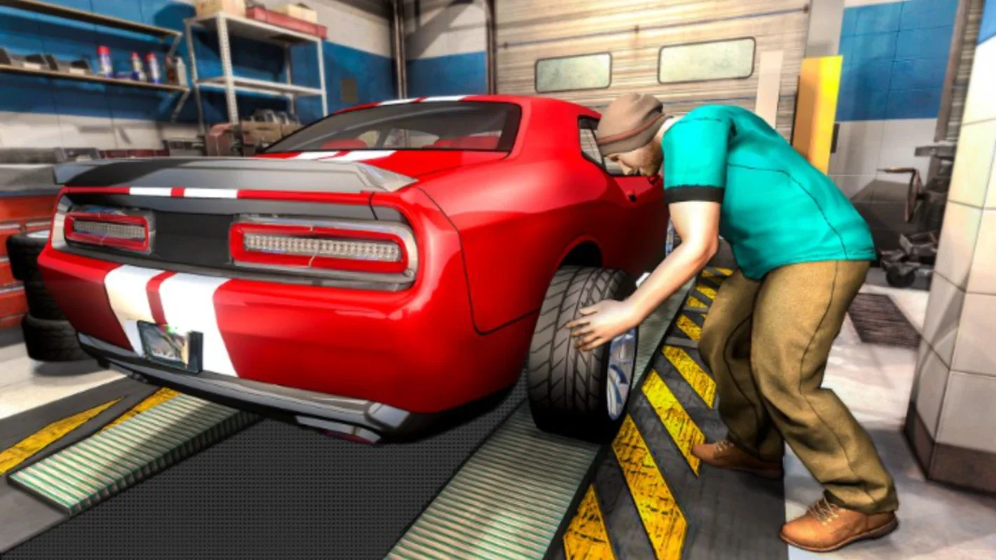 Flat Tire Car Mechanic Garage for Android - Immersive Experience