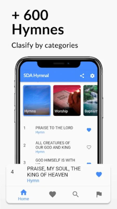 SDA Hymne for Android - Access 360+ Hymns & Bible