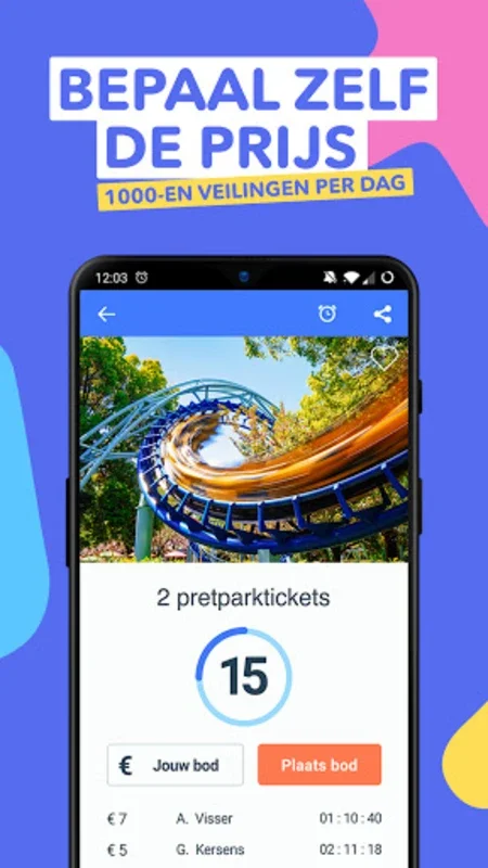 VakantieVeilingen for Android - Thrilling Auction Deals