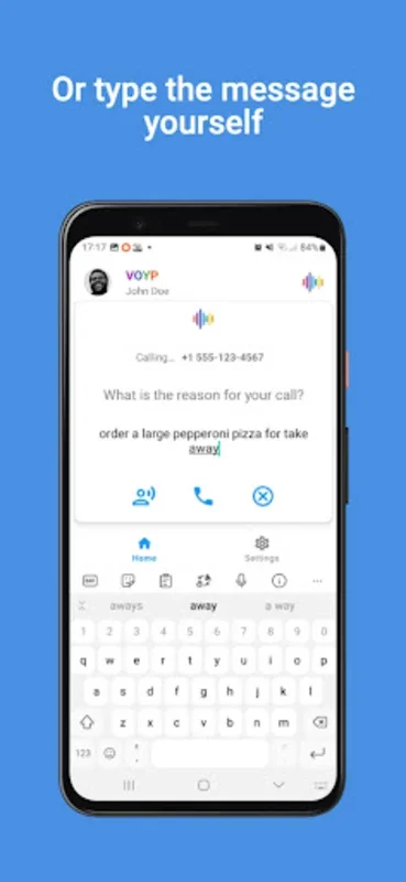 VOYP - Voice Over Your Phone for Android - Effortless Call Automation