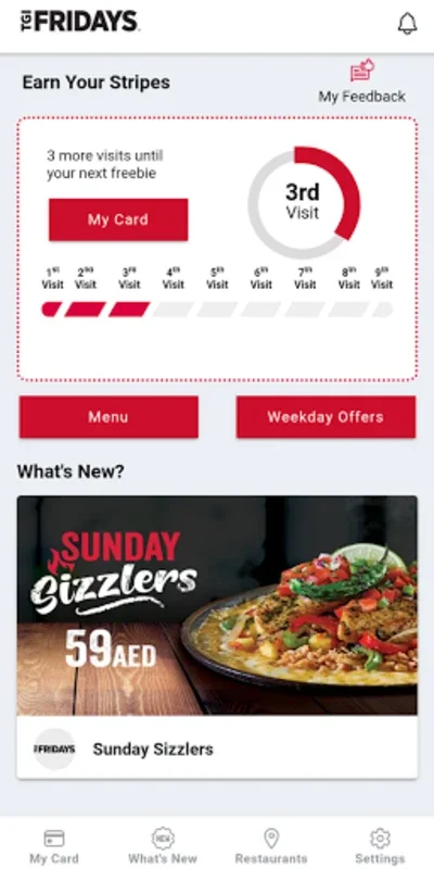 TGIF REWARDS for Android - Exclusive Dining Rewards