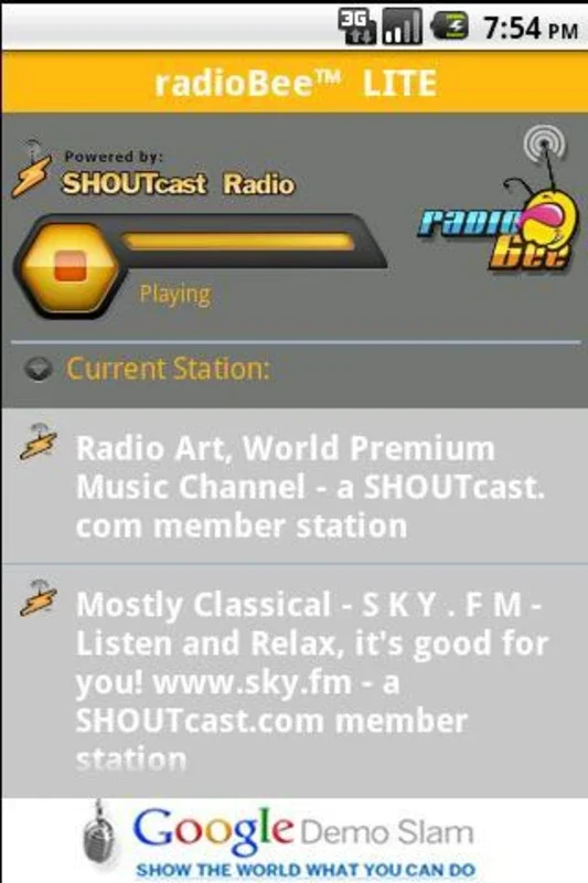 radioBee Lite for Android - Diverse Radio Content