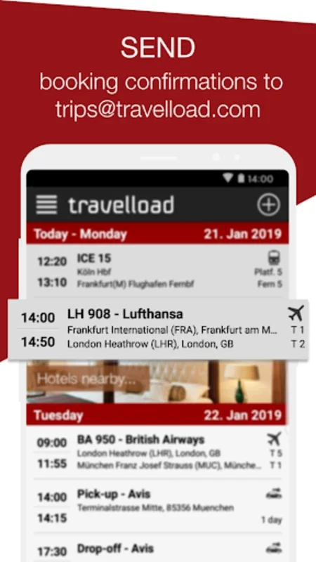 travelload trip planner for Android - Simplify Your Travels