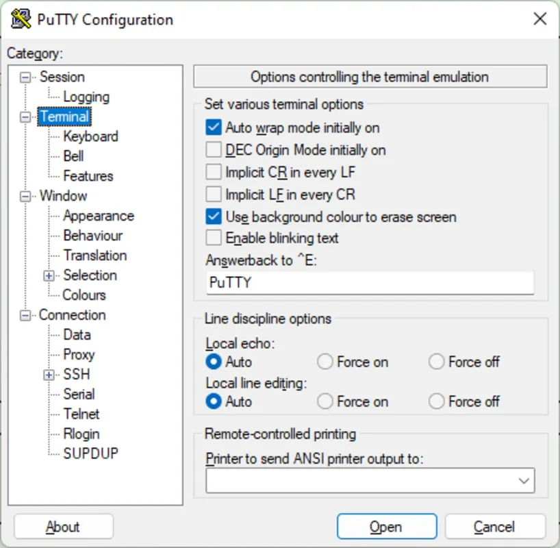 PuTTY for Windows - Free Telnet and SSH Client