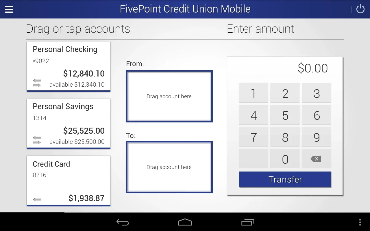 FivePoint CU for Android - Simplify Banking on the Go