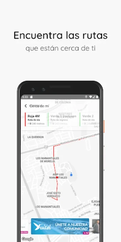 Uitsi Transporte Morelia for Android - Convenient Transport