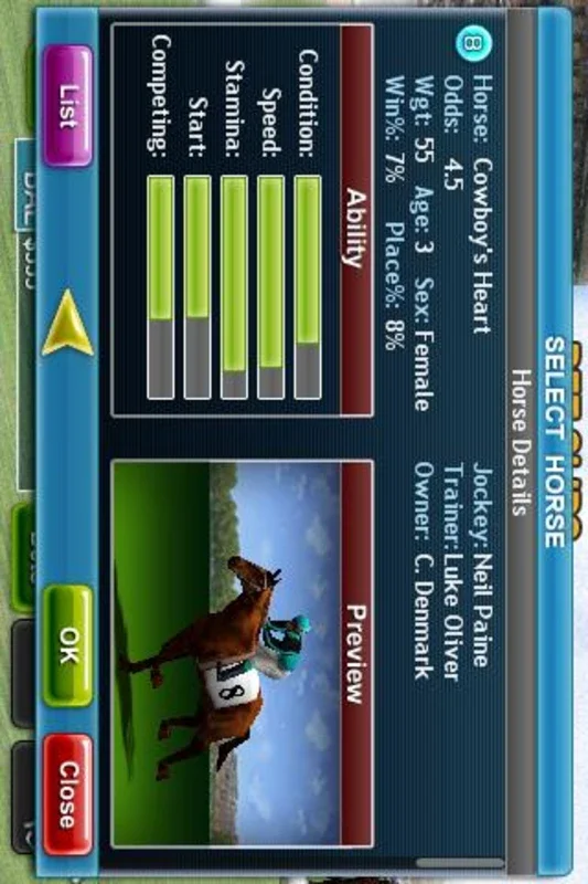 Virtual Horse Racing 3D on Android - Download the APK