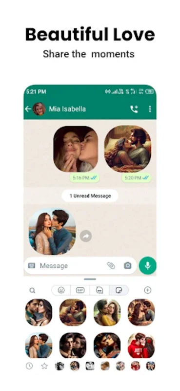 Romantic Stickers for Android - Enhance WhatsApp Chats