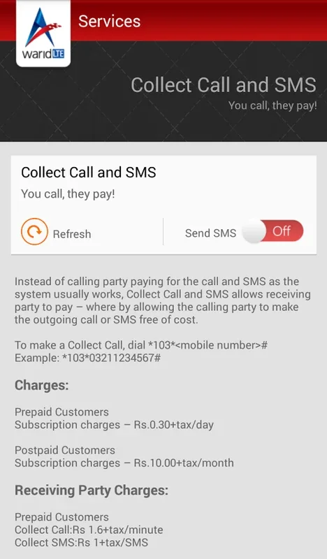 My Warid for Android - Complete Mobile Control