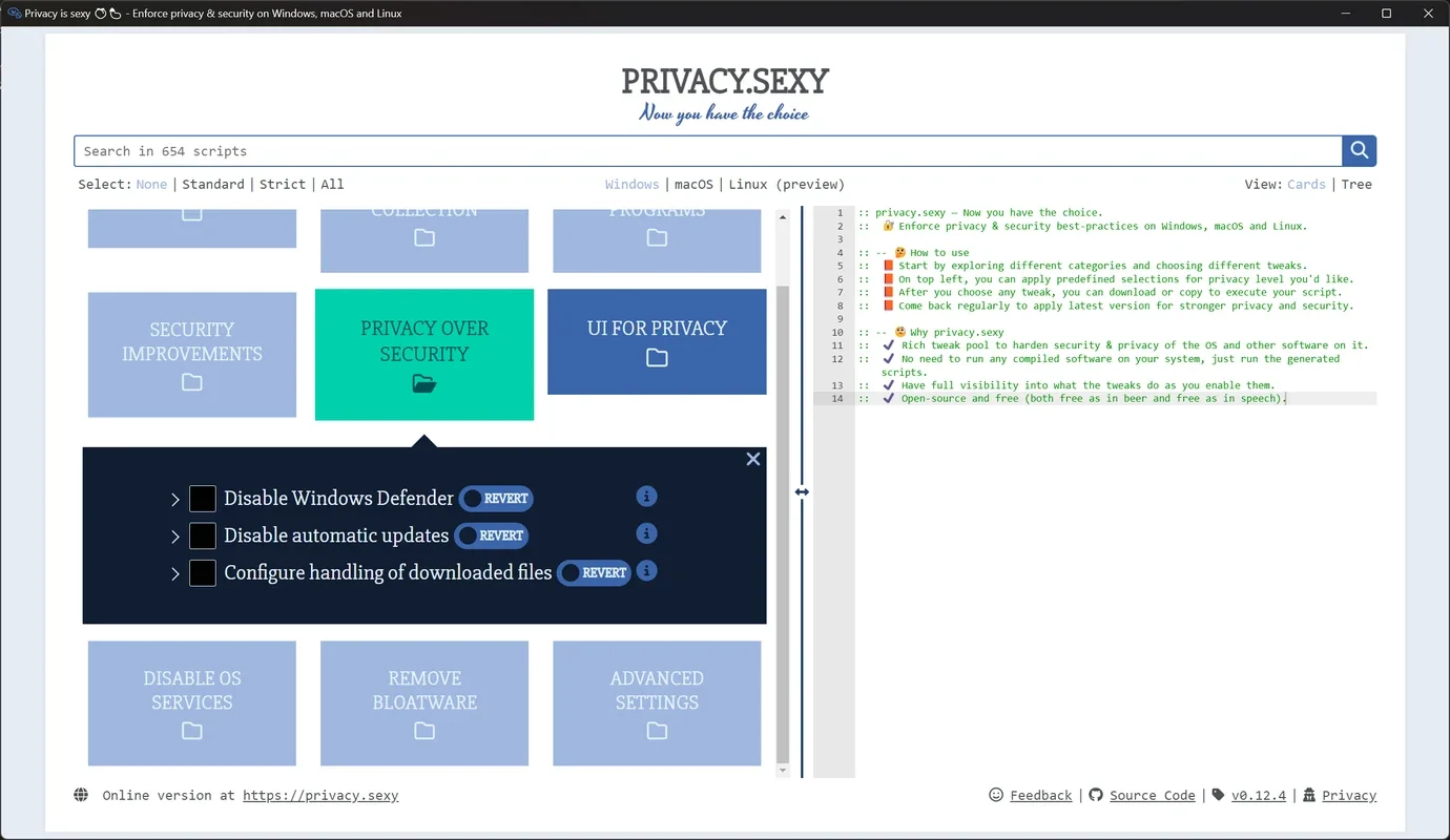 privacy.sexy for Mac - Enhance Your Privacy