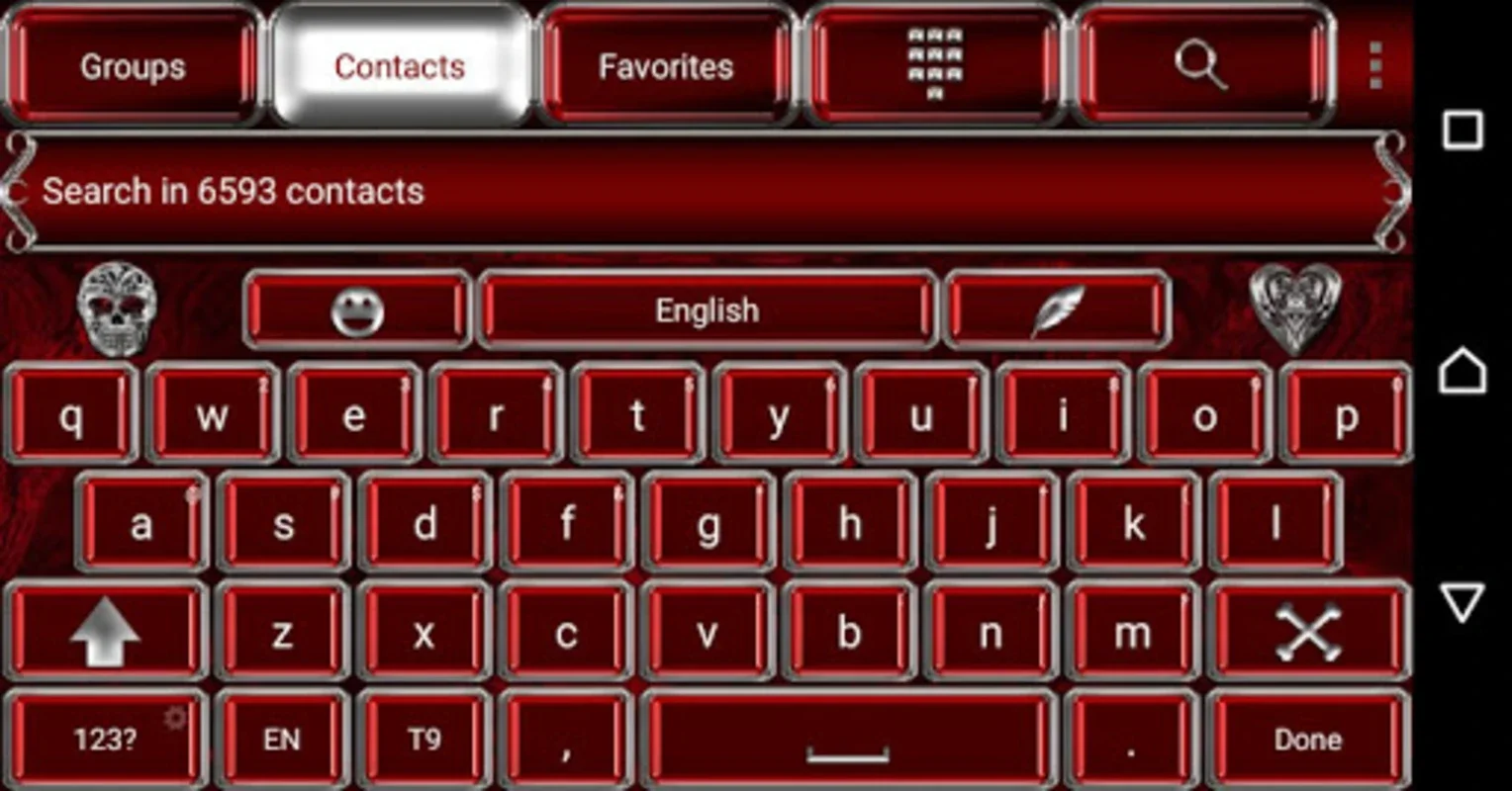 Gothic Go Keyboard Theme for Android - Stylish Typing