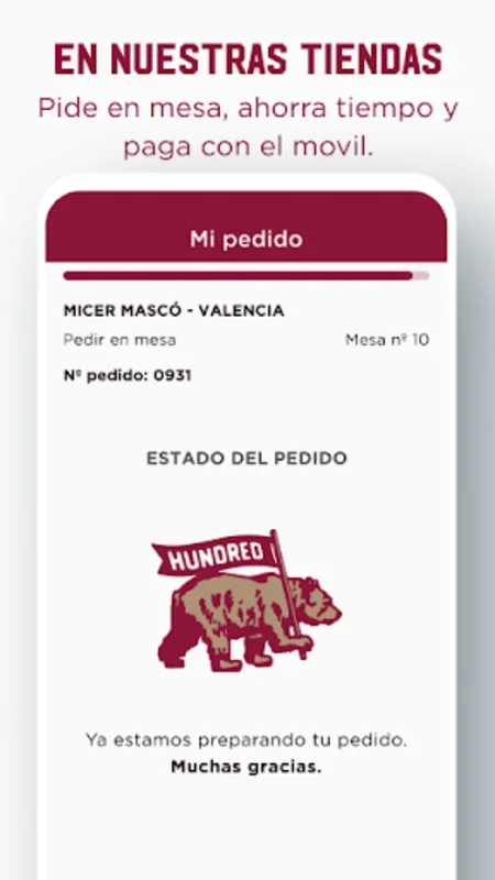 HUNDRED for Android - Seamless Dining on the Go