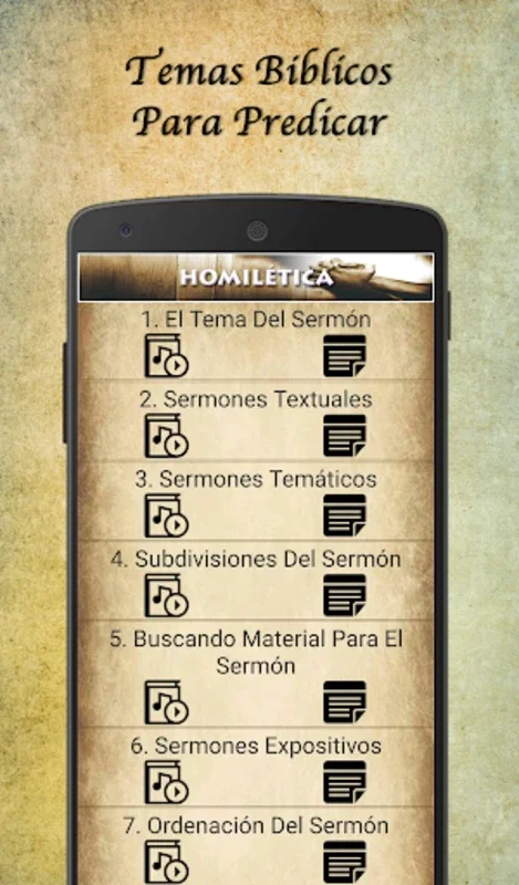 Temas Biblicos para predicar for Android - Enhance Your Preaching