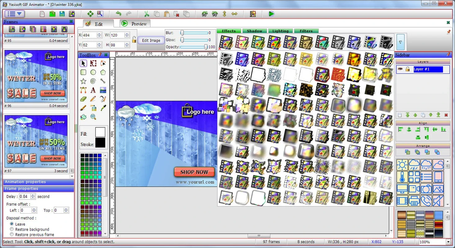 Yasisoft GIF Animator for Windows - Create Animated GIFs Easily