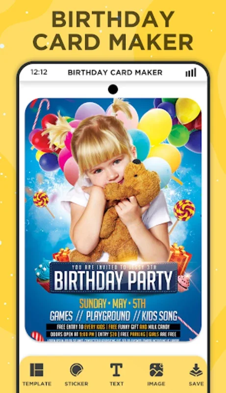 Birthday Invitation Maker for Android - Ideal for Personalized Birthday Invitations