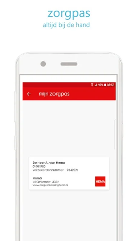 HEMA Zorg App for Android: Streamlined Health Insurance Management