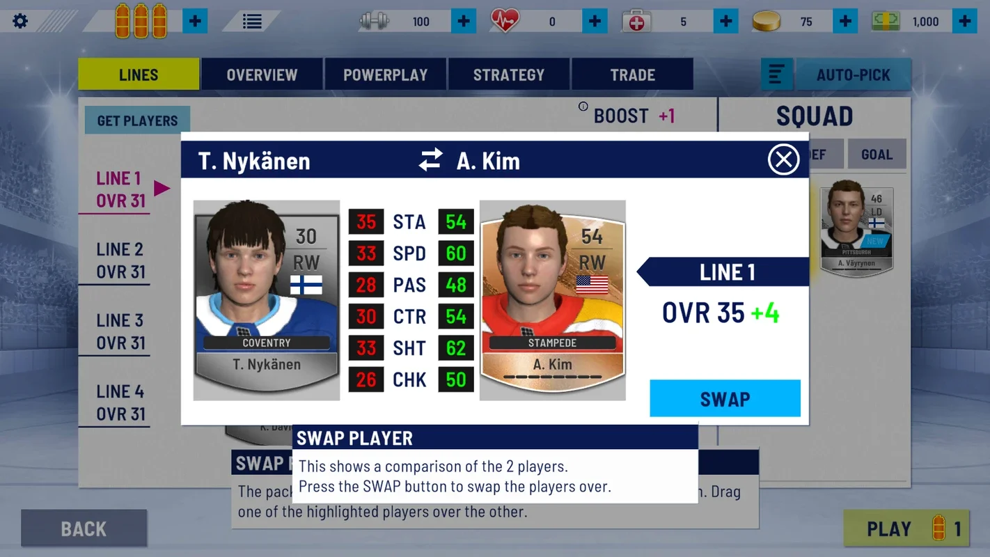 Hockey All Stars 24 for Android - Manage Your Ice Hockey Team