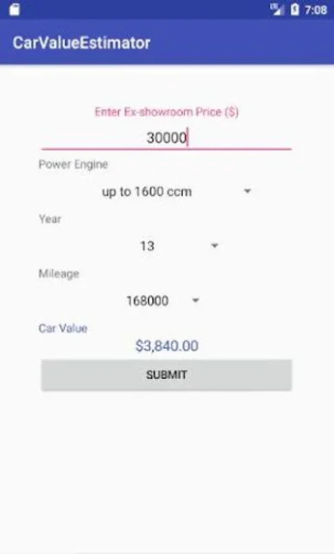 Car Value Estimator for Android - No Downloading Needed