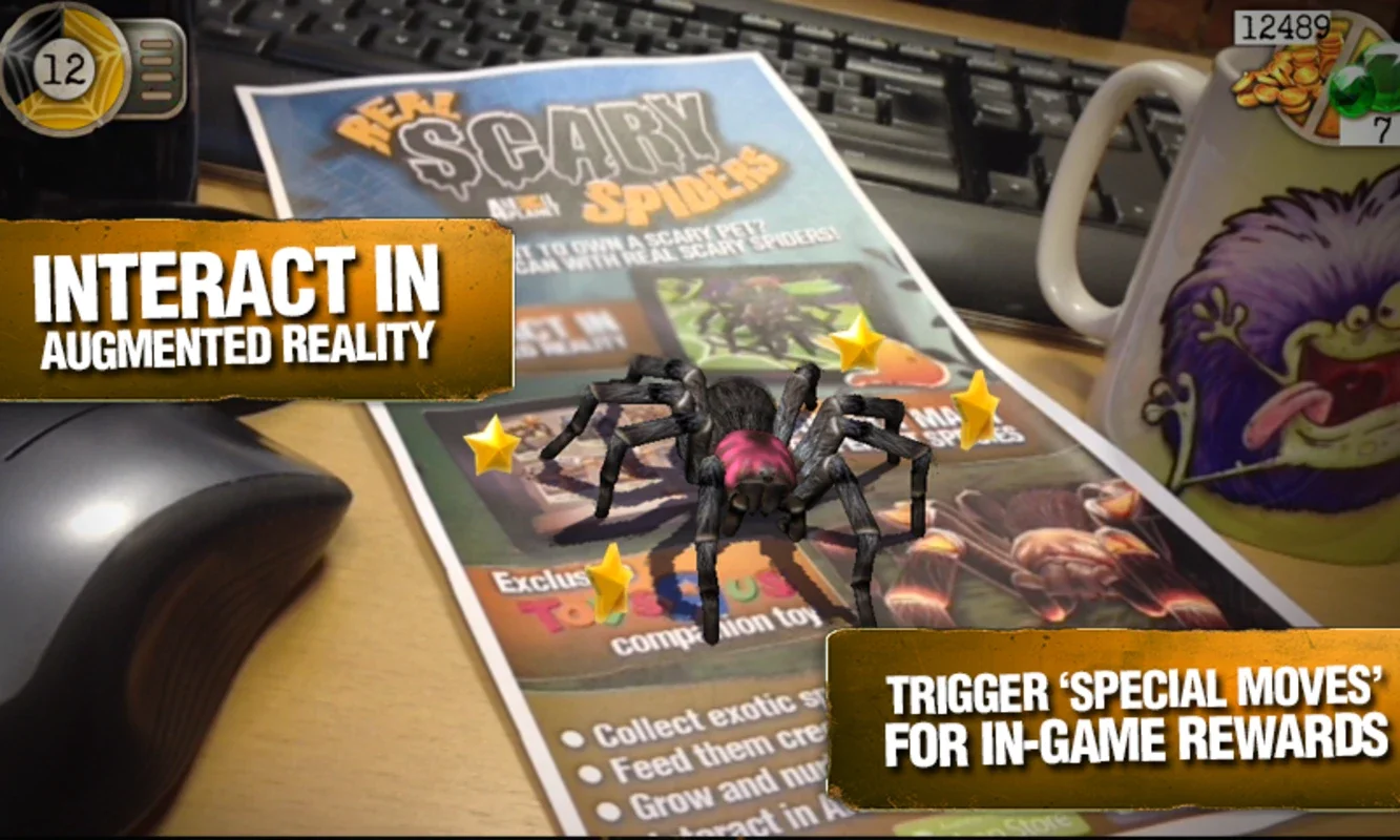 Real Scary Spiders for Android - Thrilling Virtual Pet