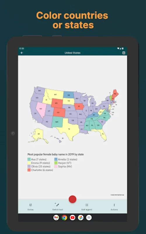 MapChart for Android - Create and Customize Maps