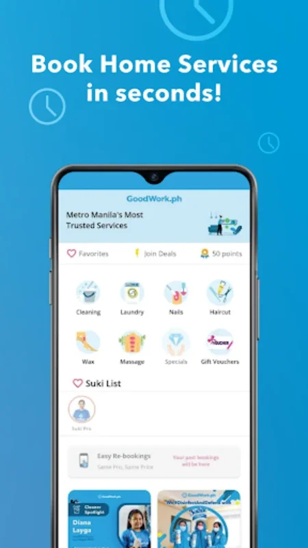 GoodWork.ph - Book Quality Hom for Android: Convenient Home & Wellness Services