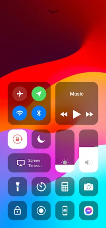 Control Center iOS 17 for Android: Mimic iOS Style