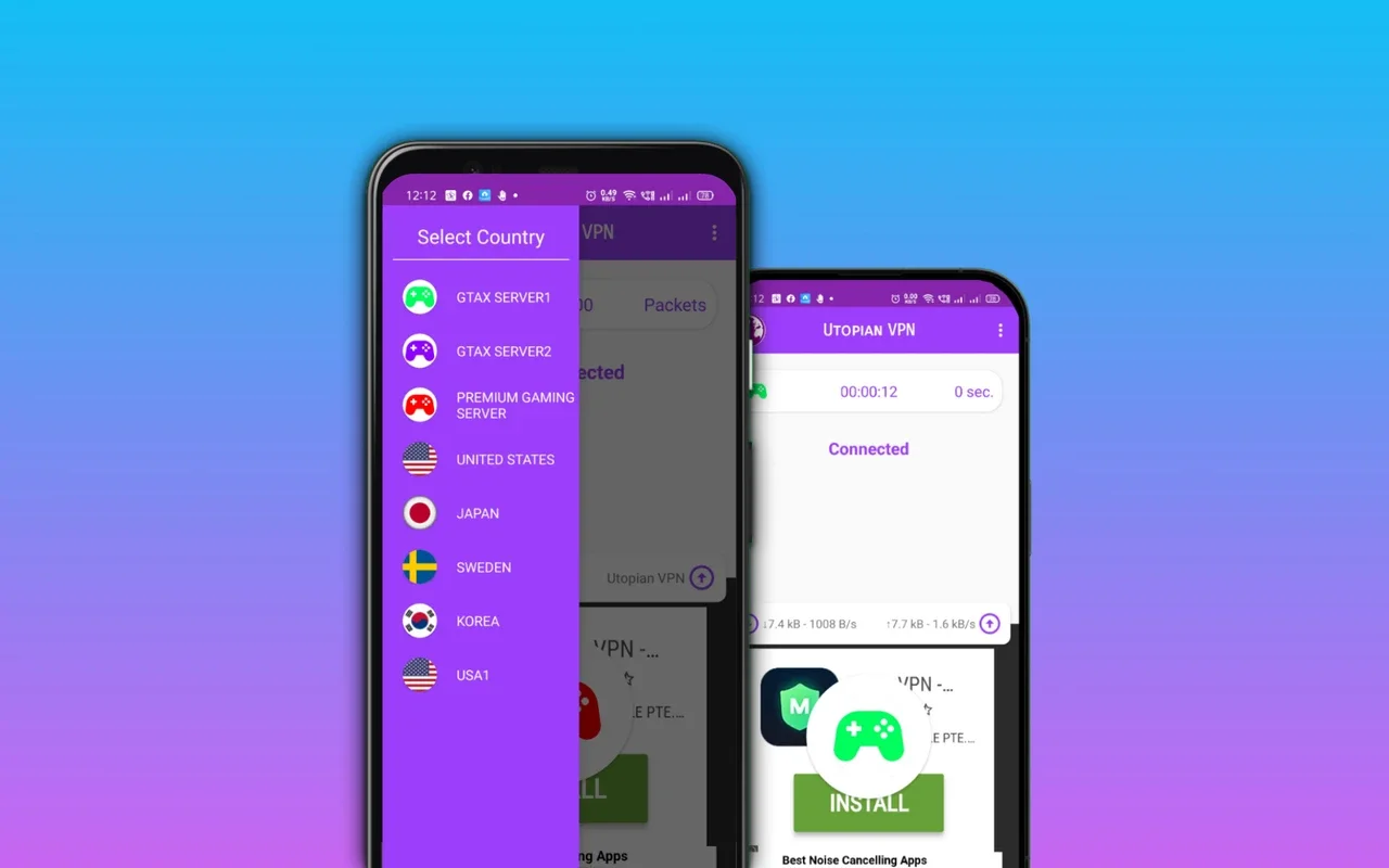 Utopian VPN for Android - Secure Browsing Solution