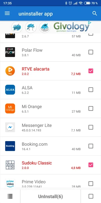 Uninstaller App for Android - Quickly Remove Apps