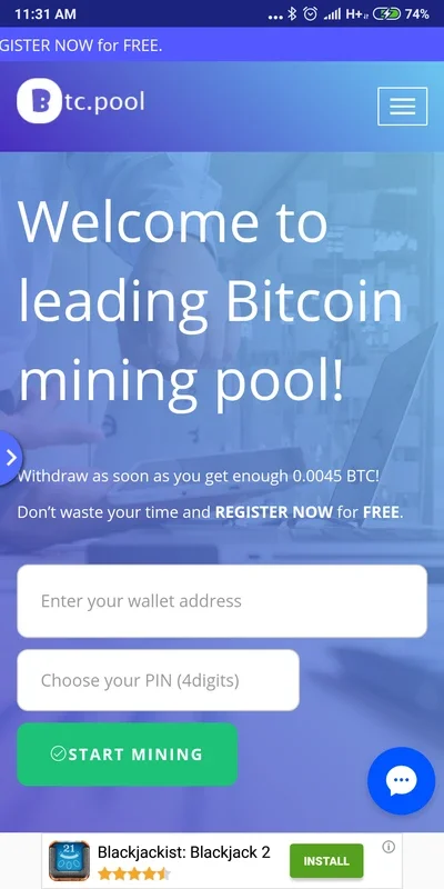 Btc Pool for Android - Effortless Bitcoin Mining