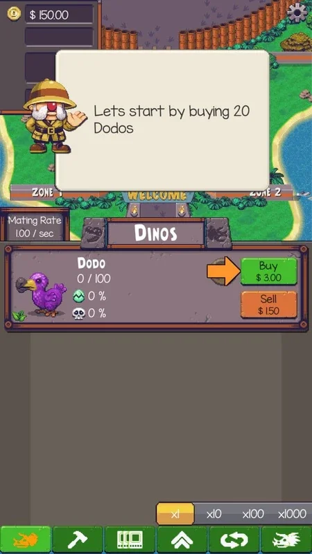 Idle Dino Zoo for Android - Engaging Dino Park Management